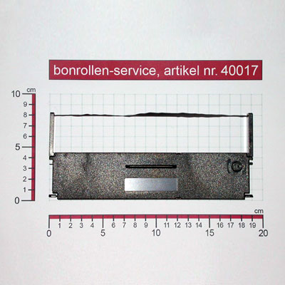 Detailansicht mit Rollenmaßen - Farbband-Kassetten ERC 31 - schwarz für Epson TM-U950P