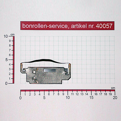 Detailansicht mit Rollenmaßen - Farbband-Kassetten Citizen IDP-562 / IR-51 - violett für Toshiba-TEC MA-516