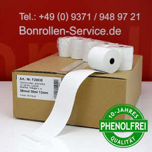 Thermorollen 58 / 50m / 12 - phenolfrei (F20030)