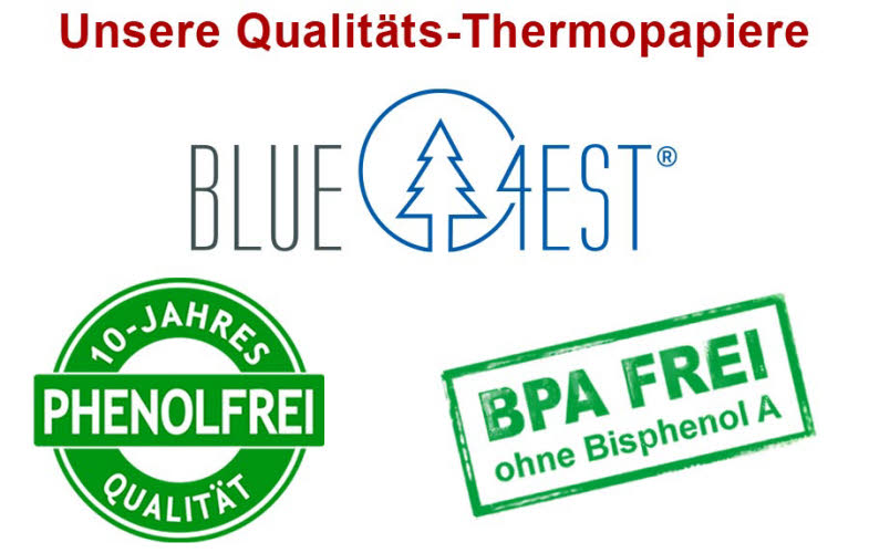 Wir sind nicht nur BPA-frei - Die Thermopapier-Qualitäten bei Bonrollen-Service.de